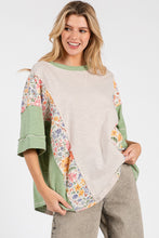 Load image into Gallery viewer, Sewn+Seen OVERSIZED Color Block Top in Stone