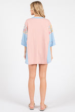 Load image into Gallery viewer, Sewn+Seen OVERSIZED Color Block Top in Dusty Pink
