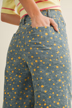 Load image into Gallery viewer, LovLov Whimsical Contemporary Speckled Pattern Pants in Denim Blue