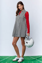 Load image into Gallery viewer, RARERAW Checkmate Pinktucked Romper in Black/White