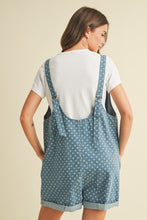 Load image into Gallery viewer, Klesis OVERSIZED Floral Print Romper in Denim