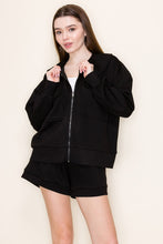 Load image into Gallery viewer, White Birch Solid Color Knit Jacket in Black