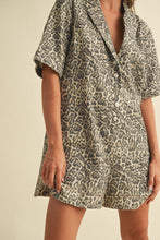 Load image into Gallery viewer, Klesis Relaxed Fit Romper in Leopard
