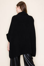 Load image into Gallery viewer, White Birch OVERSIZED Sweater Knit Poncho Top in Black