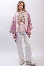 Load image into Gallery viewer, BlueVelvet The Star Upcycled Inspired Poncho Top in Pink