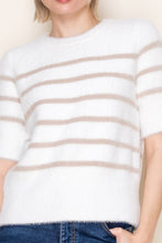 Load image into Gallery viewer, White Birch Striped Knit Sweater in Ivory