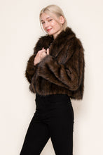 Load image into Gallery viewer, White Birch Faux Fur Jacket in Brown