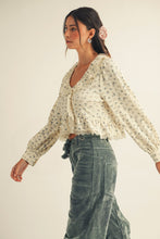 Load image into Gallery viewer, LovLov Luxe Floral Lace Top in Floral Mix Oatmeal