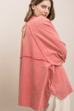 Load image into Gallery viewer, BlueVelvet Playful Heart Patched Oversized Top in Pink