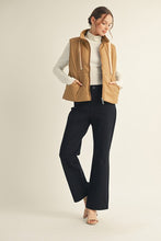 Load image into Gallery viewer, Jodifl Solid Color Puffer Vest in Taupe