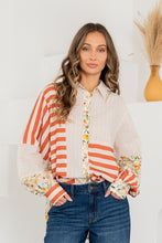 Load image into Gallery viewer, Sew in Love Mix n Match Print Relaxed Fit Top in Ivory/Rust