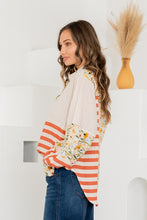 Load image into Gallery viewer, Sew in Love Mix n Match Print Relaxed Fit Top in Ivory/Rust