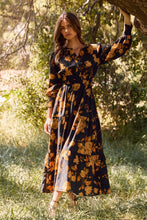 Load image into Gallery viewer, Oddi Floral Print Maxi Dress in Black Multi