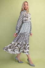 Load image into Gallery viewer, GiGio Mixed Print Maxi Dress in Black Mix