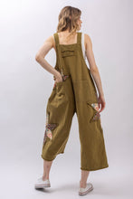 Load image into Gallery viewer, BlueVelvet Patchwork Adjustable Strap Overalls in Sage