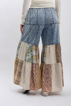 Load image into Gallery viewer, BlueVelvet Mix N Match Tiered Wide Leg Pants in Denim