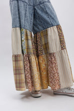 Load image into Gallery viewer, BlueVelvet Mix N Match Tiered Wide Leg Pants in Denim