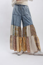 Load image into Gallery viewer, BlueVelvet Mix N Match Tiered Wide Leg Pants in Denim