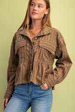 Load image into Gallery viewer, GiGio Printed Corduroy Jacket in Walnut Mix