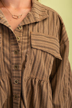 Load image into Gallery viewer, GiGio Printed Corduroy Jacket in Walnut Mix