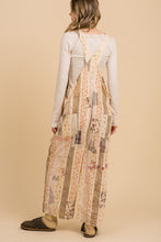 Load image into Gallery viewer, BlueVelvet Mixed Patchwork Print Overalls in Natural Multi