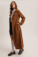 Load image into Gallery viewer, Forte Washed Leopard Trench Coat in Caramel