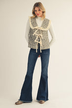 Load image into Gallery viewer, Jodifl Front Brown Tie Leopard Vest in Animal