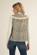 Load image into Gallery viewer, Jodifl Front Brown Tie Leopard Vest in Animal
