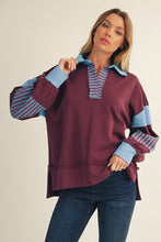 Load image into Gallery viewer, Jodifl Mix n Match Casual Top in Wine ON ORDER