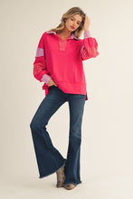 Load image into Gallery viewer, Jodifl Mix n Match Casual Top in Fuchsia