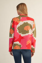 Load image into Gallery viewer, Jodifl Big Floral Knit Sweater in Olive Mix