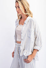 Load image into Gallery viewer, Cotierra Bailey Stripe Top in Denim/Natural