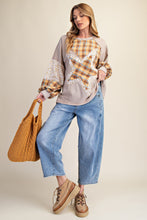 Load image into Gallery viewer, Easel Mix n Match Star Patched Top in Mushroom