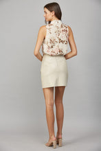 Load image into Gallery viewer, FATE Textured Floral Print Sleeveless Top in Cream Multi