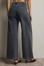 Load image into Gallery viewer, Forte Wide Leg Stretch Denim Pants in Grayish Denim