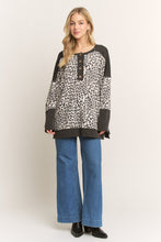 Load image into Gallery viewer, HEIMISH Colorblock Ribbed Knit Top in Beige