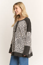 Load image into Gallery viewer, HEIMISH Colorblock Ribbed Knit Top in Beige