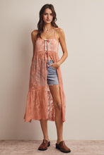 Load image into Gallery viewer, Forte Embroidered Lace Long Duster in Rosewood