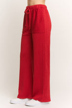 Load image into Gallery viewer, HEIMISH Textured Knit Pants in Red
