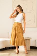 Load image into Gallery viewer, Sew in Love High Rise Cropped Wide Leg Pants in Camel