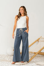 Load image into Gallery viewer, Sew in Love Wide Leg Striped Pants in Navy