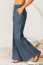 Load image into Gallery viewer, Sew in Love Wide Leg Striped Pants in Navy