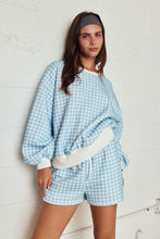 Load image into Gallery viewer, Papermoon Gingham Lounge Set in Blue