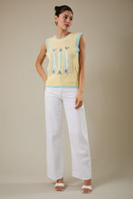 Load image into Gallery viewer, Sunday Edition Knit Fish Sweater Vest in Butter