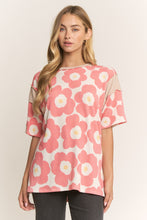 Load image into Gallery viewer, Heimish Urban Floral Ribbed Knit Top in Ivory/Coral