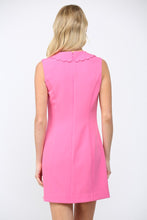Load image into Gallery viewer, FATE Scalloped Peter Pan Collar Mini Dress in Bubblegum Pink