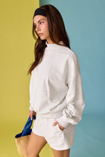 Load image into Gallery viewer, Papermoon Mock Neck Lounge Set in White Melange