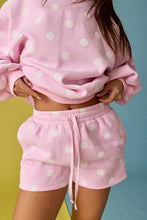 Load image into Gallery viewer, Papermoon Polka Dot Fleece Set in Pink/White Dot