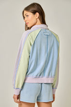 Load image into Gallery viewer, Mystree Color Blocked Jacket in Soft Blue/Lavender (JACKET ONLY)