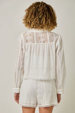 Load image into Gallery viewer, Mystree Mixed Lace Top in Off White (TOP ONLY)